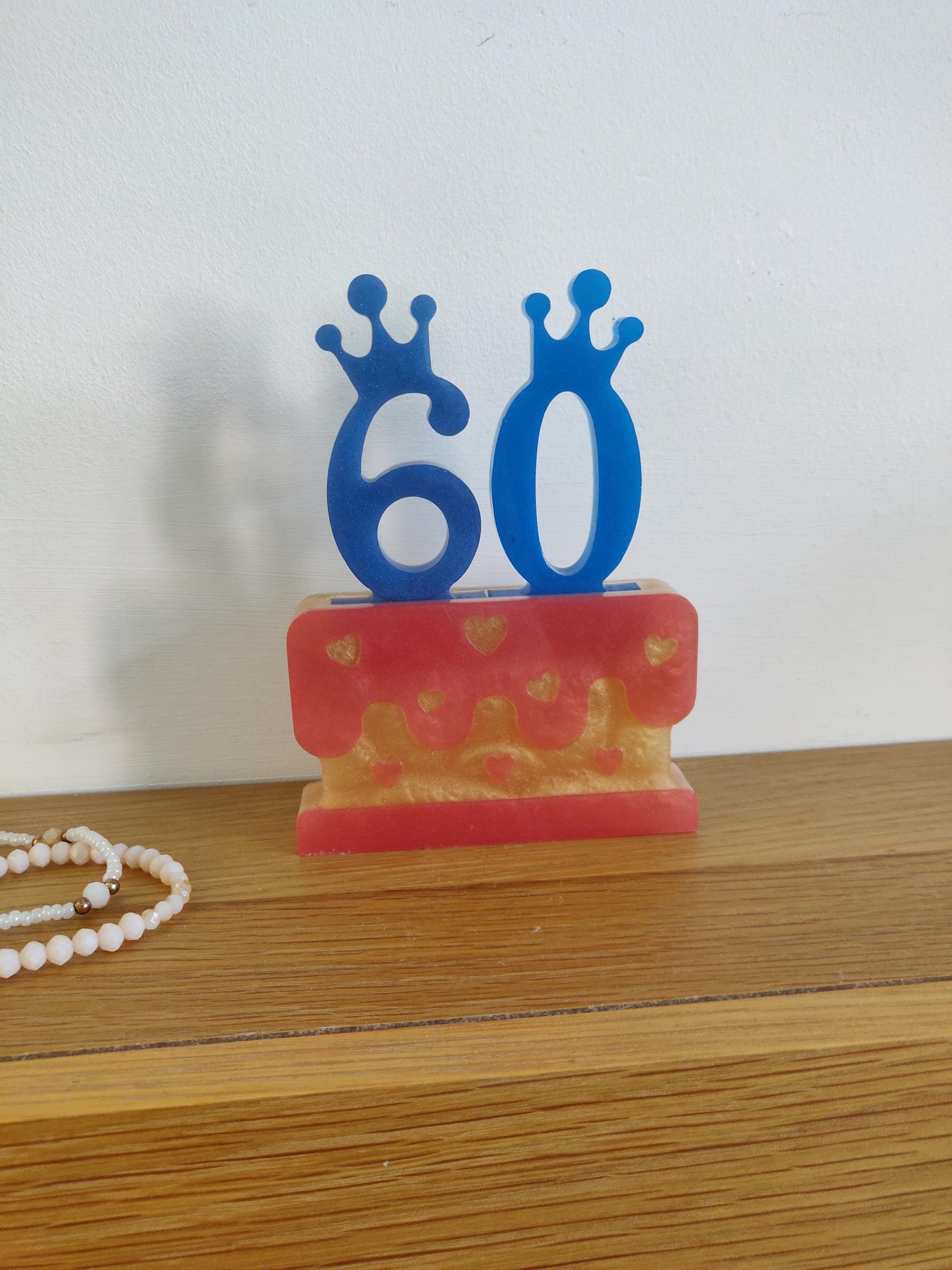 Handmade Resin Birthday Cake Keepsake: Party Decor, Milestone Gift