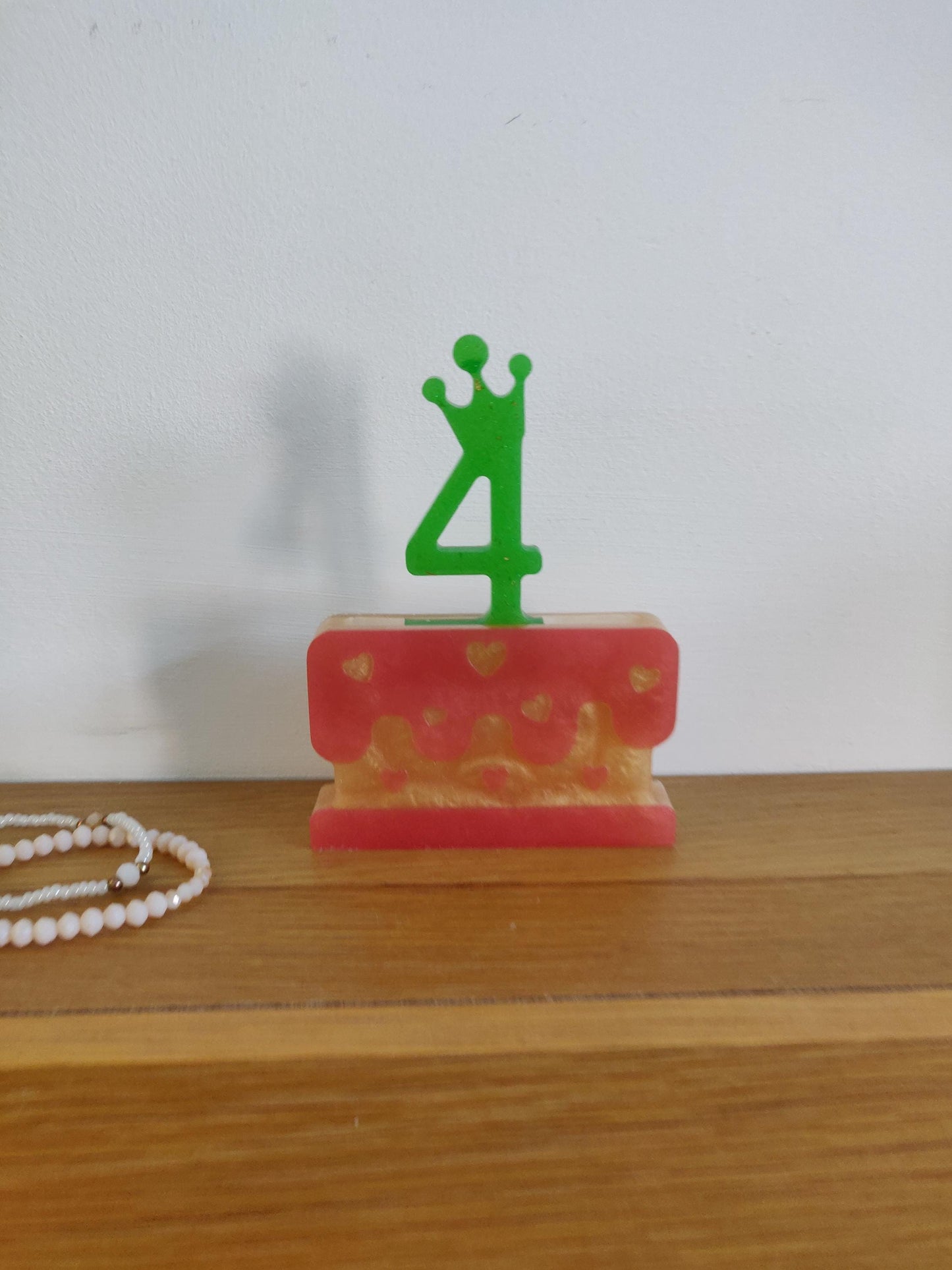 Handmade Resin Birthday Cake Keepsake: Party Decor, Milestone Gift