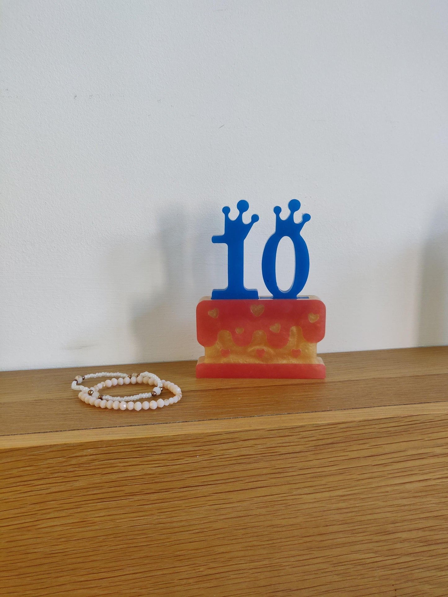Handmade Resin Birthday Cake Keepsake: Party Decor, Milestone Gift