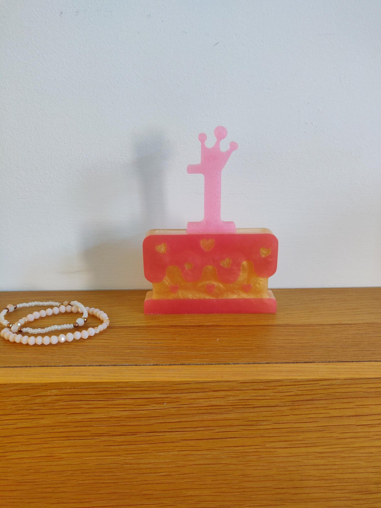 Handmade Resin Birthday Cake Keepsake: Party Decor, Milestone Gift