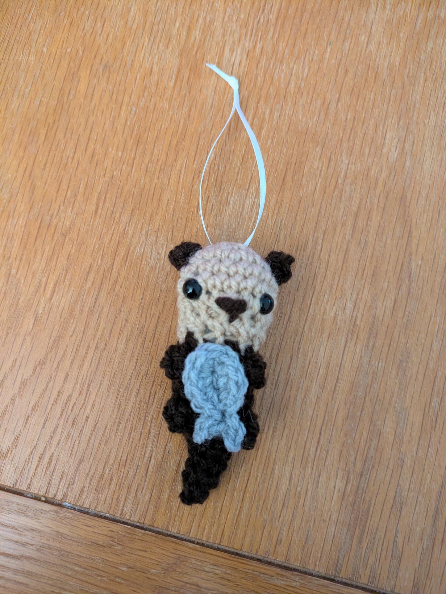 Crochet Otter Pocket Hug, Positive Gift, Valentines Day, Mothers Day