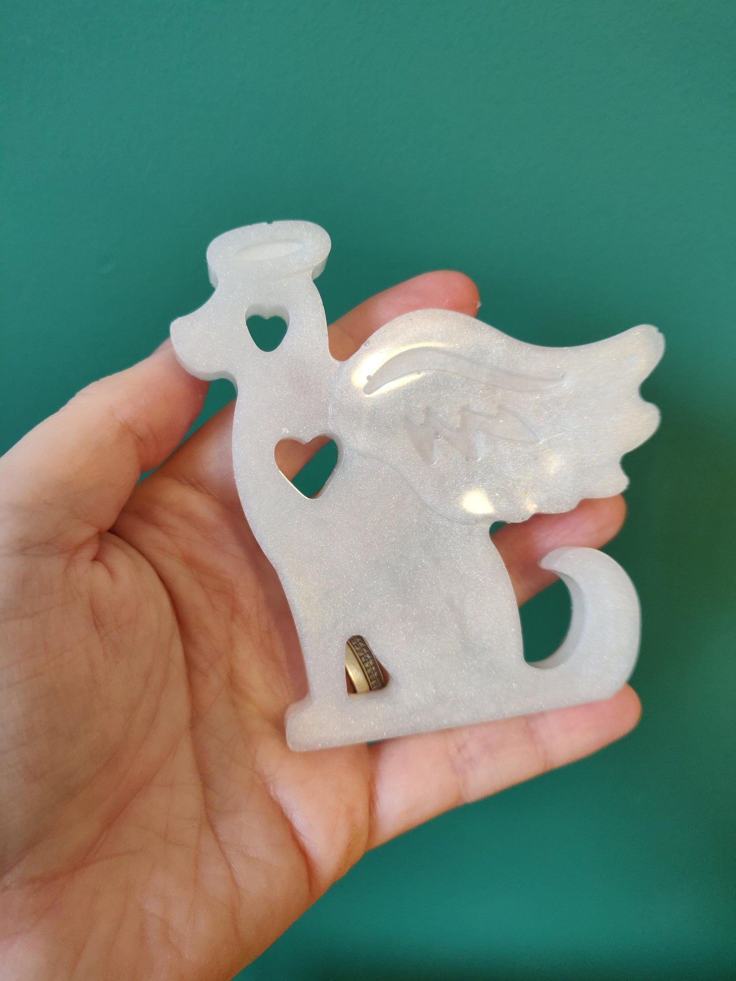 Cat and Dog Memorial Gift, Pet Figurine, Epoxy Resin Handmade Sculpture