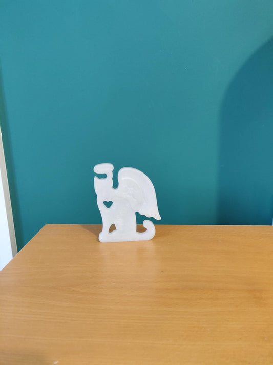 Cat and Dog Memorial Gift, Pet Figurine, Epoxy Resin Handmade Sculpture